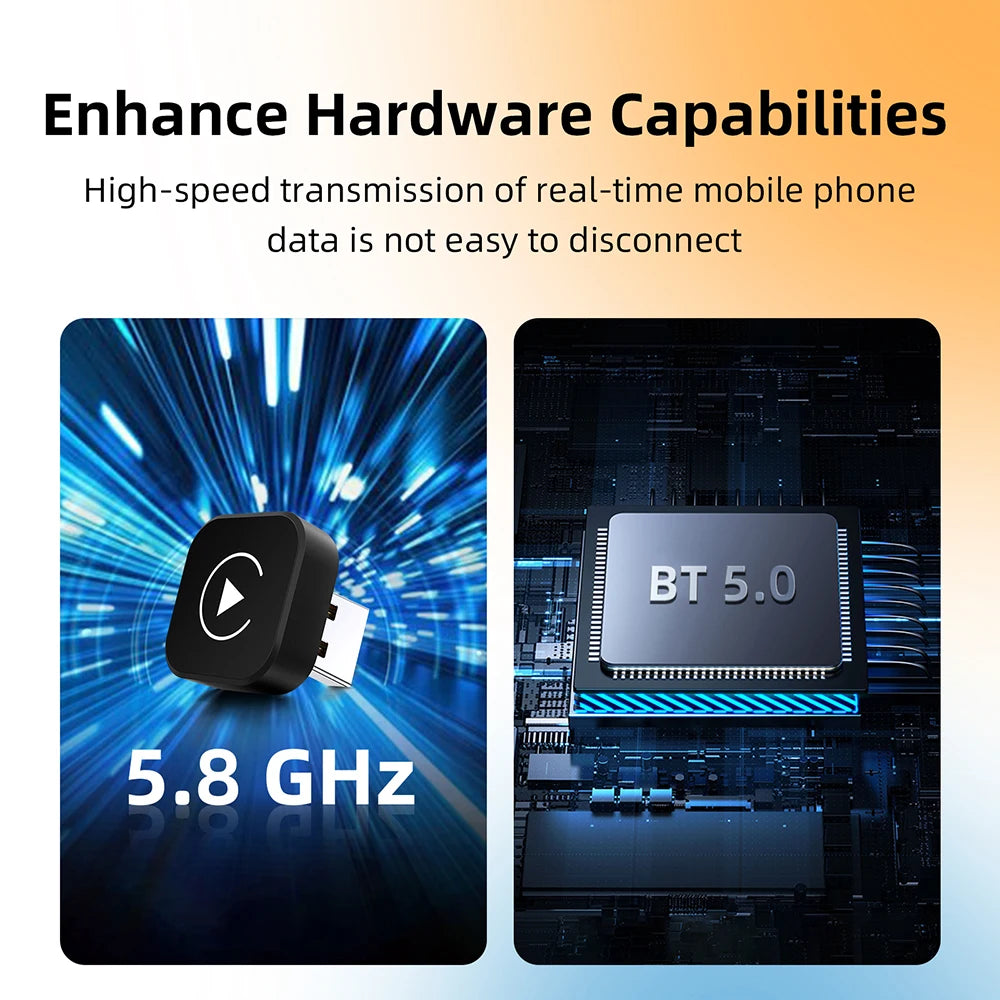 Wireless CarPlay/Android Auto Dongle